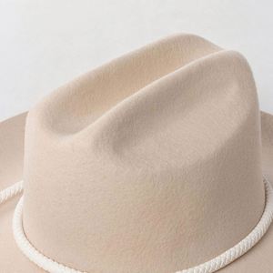 Casquettes personnalisées en gros, 100% laine, sombreros, chapeau de cowboy old school pour hommes et femmes, chapeau Fedora classique vintage - Product Image 6