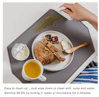 YDS – ustensiles de cuisine durables en Silicone de qualité alimentaire, tapis de Table en caoutchouc pliable pour enfants