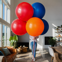 Ballons ronds en latex blanc de 36 pouces (90 cm) pour décoration de mariage, festival, anniversaire, gonflables à l'hélium, durables et épais, globos