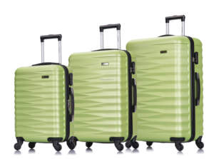 3 पीसी ट्रॉली सामान सेट एब्स + पीसी सामग्री शीनी सतह, सुरुचिपूर्ण डिजाइन. tsa लॉक. सूटकेस सेट. अनुकूलित रंग सामान सेट - Product Image 2