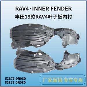 Protector de Guardabarros Delantero de Plástico Negro para Toyota Rav4 2019, Pieza de Repuesto - Product Image 5