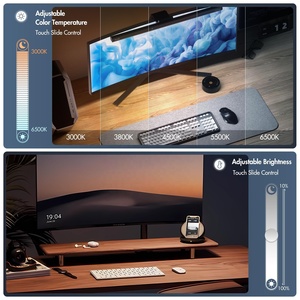 Lumière intelligente pour la maison écran d'ordinateur bureau écran incurvé lampe suspendue jeu <span class=keywords><strong>gamer</strong></span> barre de lumière LED avec télécommande pour moniteur incurvé - Product Image 3