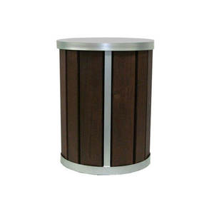 आउटडोर राउंड लकड़ी के कचरा कंटेनर कचरा कंटेनर कचरा पार्क स्ट्रीट फैंसी कला अपशिष्ट बिन सार्वजनिक वाणिज्यिक पुनर्चक्रण डस्टबिन सार्वजनिक वाणिज्यिक पुनर्चक्रण डस्टबिन - Product Image 5