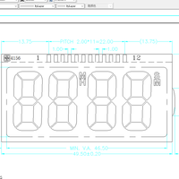 Afficheur LCD monochrome à segments OEM ODM TN HTN STN FSTN VA pour compteur intelligent, panneau LCD à sept segments