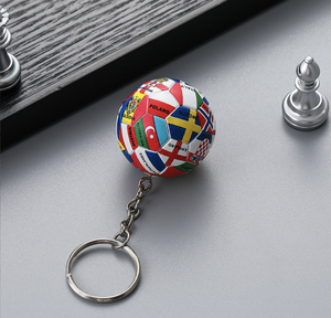 <span class=keywords><strong>Mini</strong></span> Thiết kế túi Móc Chìa Khóa người đàn ông Phụ kiện chính Móc Chìa Khóa <span class=keywords><strong>Cap</strong></span> 3D bóng đá bóng Móc chìa khóa - Product Image 2