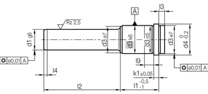 Pilier de guidage de précision avec revêtement DLC pour appareils électroménagers, goupille de positionnement étagée, en acier, conception Solidworks, personnalisable - Product Image 3