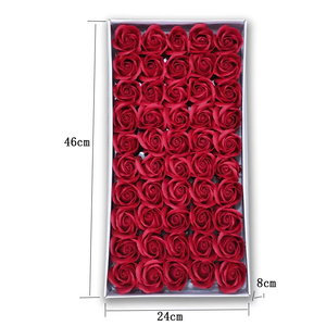 Venta Directa de Fábrica, Cabezales de <span class=keywords><strong>Flores</strong></span> de Jabón de Rosa de Tres Capas, Material para Floristería Hecho a Mano, Caja de Regalo de Halloween Resistente a los Rayos UV - Product Image 4
