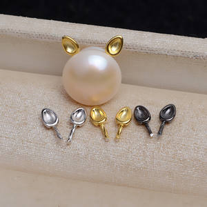 Wenchi 5 paires de boucles d'oreilles DIY en argent S925 avec perles baroques de 25 mm, accessoires de bijoux polyvalents, modèle 13015 - Product Image 1