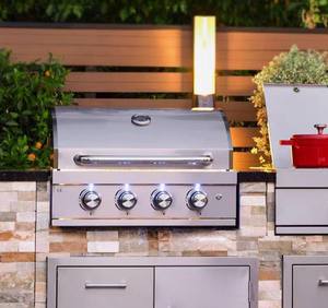 Bestseller Gasgrills aus Edelstahl 4-Brenner BBQ-Tischgasgrill für die Außenküche - Product Image 2