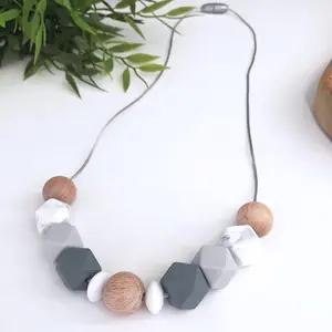 Nieuwe Siliconen Tandjes Sieraden Baby Bpa Gratis Chewable Baby Ketting