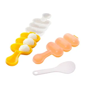Rice Ball Mould Shaker With Rice Paddle Kitchen Accessories Diy Children's Bento Box Making Tools Shake Sushi Roll Maker Kit