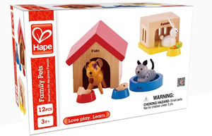 <span class=keywords><strong>Hape</strong></span> Family Pets <span class=keywords><strong>Casa</strong></span> <span class=keywords><strong>de</strong></span> <span class=keywords><strong>muñecas</strong></span> <span class=keywords><strong>de</strong></span> madera Animal Set - Product Image 4