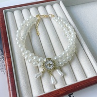 Collier élégant et luxueux en résine florale pour animaux de compagnie, pour chats et chiens, avec collier réglable et confortable