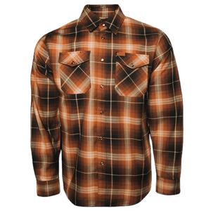 Camisas de franela a cuadros de manga larga de algodón 2024 a la moda personalizada para hombres 100% - Product Image 1