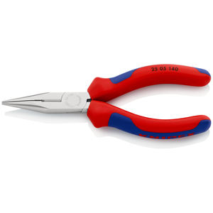 Pince à bec rond KNIPEX 25 05 140 avec coupe latérale (pince radio) avec poignées - Product Image 1