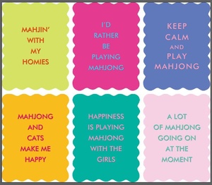 Cartas de Mahjong Coloridas de PVC Grueso con Bordes Ondulados <span class=keywords><strong>en</strong></span> Forma de Abanico, Accesorios Lindos e Interactivos, 4 Cartas Divertidas para Mahjong - Product Image 6