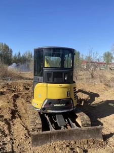 Used Yanmar Vio35 Mini Excavator 5 Ton Operating Weight Kawasaki <b>Pump</b> Digging Bucket Enclosed Cab <b>Track</b> Type - Product Image 3