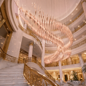 Lampadario in Vetro Soffiato a <span class=keywords><strong>Mano</strong></span> su Larga Scala per Progetti di Illuminazione di Hotel, Grandi Atriami, Ville, Centri Commerciali e Lounge - Product Image 2