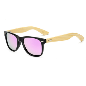 Occhiali da Sole in Bambù UV400 Unisex con Lenti Fotocromatiche e Montatura Italiana in PC alla <span class=keywords><strong>Moda</strong></span>, Polarizzati e Colorati - Product Image 4