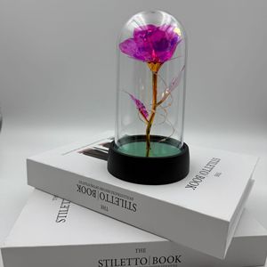 Regalo novedoso, flores rosas eternas, cúpula de cristal, luz LED, Galaxia, <span class=keywords><strong>rosa</strong></span> para regalo del Día DE LA Madre - Product Image 5