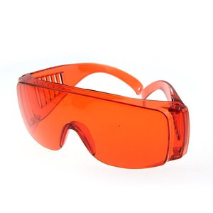 Gafas protectoras de montura completa, color naranja, transparentes, sin recubrimiento, para trabajo en laboratorios químicos, gafas de seguridad tipo 773232 - Product Image 1