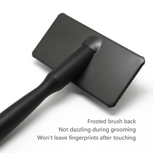 Baoli ODM hiển thị Class xử lý bằng gỗ Dog Cat mềm pins slicker bàn chải Groomers grooming Pet bàn chải với trọng lượng nhẹ áo mưa - Product Image 3