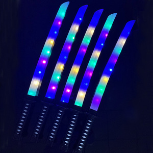 Nouvelles Épées Jouets Lumineuses Sonores, Sabres Laser Musicaux LED Clignotants, Jouets <span class=keywords><strong>de</strong></span> Fête pour Enfants, Cosplay Anime, Épées Ninja Lumineuses - Product Image 6