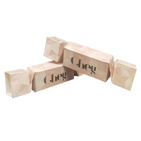 Boîte en carton durable et recyclable, estampillée à l'or, en forme de bonbon, pour confiseries personnalisées et cadeaux de mariage