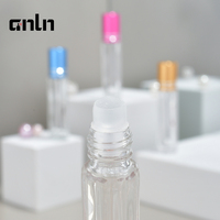 Flacons de parfum en verre à bille, fabrication, bouchon coloré, bille en verre, flacon vide portable rechargeable, 3 ml