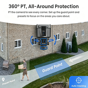 กล้องวงจรปิด Mvision 10MP เลนส์คู่ <span class=keywords><strong>WiFi</strong></span>, กล้อง <span class=keywords><strong>IP</strong></span> ภายนอกแบบ PTZ จอคู่ มองเห็นในเวลากลางคืนแบบสี พร้อมระบบติดตาม AI รองรับ O-KAM PRO - Product Image 2