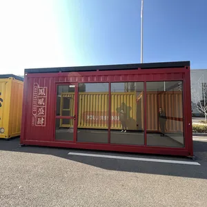 Modernes modulares 40-Zoll-Cafe-Bar-Container faltbarer Container für Cafés und Cafés stilvolles Listodesigns