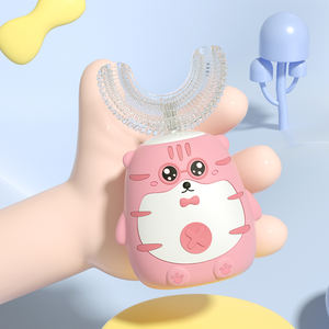 Meilleure vente d'usine de brosses à dents soniques en silicone en forme de U pour enfants à poils souples en PBT brosses à dents électriques douces pour enfants OEM - Product Image 3