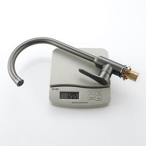 Fregadero de Cocina de Acero Inoxidable con Grifo, de un Solo Orificio, Color Gris Metálico Cepillado - Product Image 1