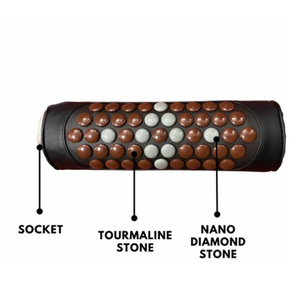 Oreiller Cervical Portable Shiatsu Pierres <span class=keywords><strong>de</strong></span> Tourmaline et <span class=keywords><strong>Jade</strong></span> avec Coussin Chauffant pour la Santé du Cou et des Épaules - Product Image 5