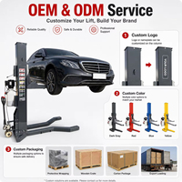 Elevador de Autos de un Solo Poste de 2500 kg, Altura de 1800 mm, 2.2 kW, Precio de Fábrica, para Garajes Pequeños y Centros de Servicio de Flotas
