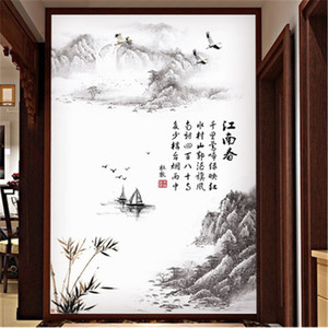 Pittura di Paesaggio di Stile cinese Degli Autoadesivi Della Parete <span class=keywords><strong>Per</strong></span> La Camera Da Letto di Vendita Calda Della Decorazione Della Casa Carta Da Parati Divano TV Sfondo Della Parete Murale - Product Image 5