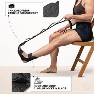 Fascia in cotone regolabile, imbottita ed elasticizzata ad alta resistenza <span class=keywords><strong>per</strong></span> <span class=keywords><strong>esercizi</strong></span> su piedi, polpacci, fascite plantare, gambe posteriori, spinotti calcanei e tendini di Achille - Product Image 3