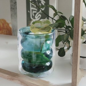 Taza de té de leche colorida de estilo creativo, taza de oruga en espiral de doble pared, taza para beber jugo de café resistente al calor - Product Image 4