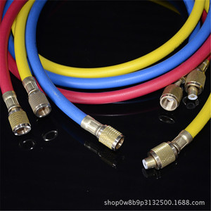 Manguera de Carga de Refrigerante R410A de 10m, Roja, Amarilla y Azul, de PVC Flexible, para Sistemas de Aire Acondicionado Inverter y HVAC - Product Image 4