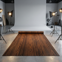 Film de protection PE décoratif Mingzhan, grain de bois foncé moderne, anti-explosion, durable, surface gaufrée, isolation thermique