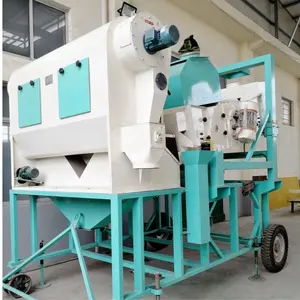 Mesin pembersih getaran putar biji kopi gandum jagung pemisah biji biji-bijian bergerak pabrikan Cina