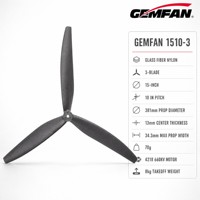 Hélice de drone agricole GEMFAN 1510-3, 15 pouces, 3 pales, fibre de verre et nylon, haute poussée, CW CCW, pour la protection des plantes, UAV