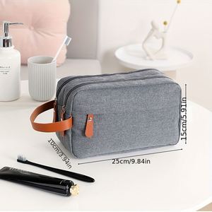 Travel Makeup <b>Bag</b> Custom Cosmetic Women Waterproof Polyester Fashion Large Capacity Portable <b>Vanity</b> for Double-layer - Product Image 2