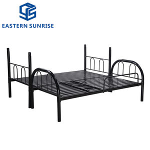 <span class=keywords><strong>Cama</strong></span> litera metálica resistente para adultos y niños, <span class=keywords><strong>cama</strong></span> <span class=keywords><strong>doble</strong></span> que ahorra espacio con barandillas de seguridad, litera superior individual - Product Image 4