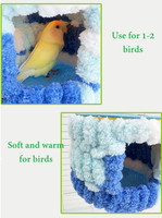 Lit douillet et chaud pour oiseaux en cage avec structure robuste, petite grotte de sommeil pour oiseaux, cabane pour perruches, agapornis, hamac pour oiseaux, maison pour oiseaux