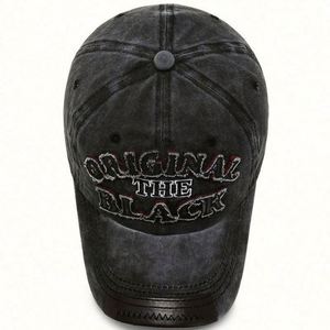 3D Embroidery Digital Printing Adjustable Washed Cotton Custom Distressed Vintage Letter Pattern Image Baseball Cap Dad <b>Hat</b> - Product Image 4