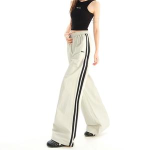 <span class=keywords><strong>Pantalones</strong></span> de baile de verano <span class=keywords><strong>para</strong></span> mujer, de secado rápido, transpirables, atléticos, informales, con cordón en la cintura, bloque de color clásico, raya lateral plana XL OEM/ODM - Product Image 3