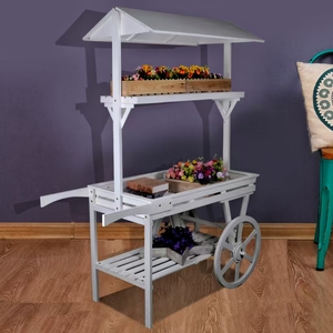 Bằng Gỗ Món Tráng Miệng Hiển Thị Thanh Kẹo Giỏ Hàng Bánh Xe Cho Đám Cưới Ngoài Trời Tổ Chức Sự Kiện Đảng Trang Trí Hoa Ngọt Ngào Thiết Kế Cho Đám Cưới - Product Image 2