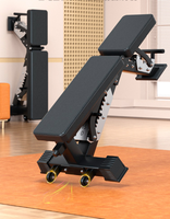 Banc de musculation multifonctionnel pliable et réglable à 10 positions inclinables/plans pour entraînements avec haltères et barres