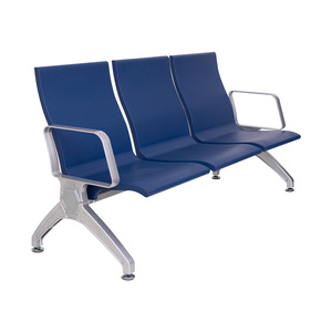 Silla de espera Ssyou de aleación de aluminio y poliuretano, silla de aeropuerto de una pieza con pasamanos, sillas en fila - Product Image 3